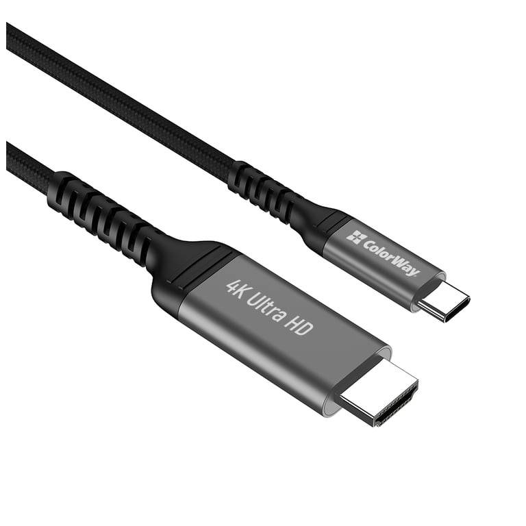 Кабель мультимедійний USB-C to HDMI M 2.0m 4K60Hz black ColorWay (CW-CBCHD077-BK) - фото 5