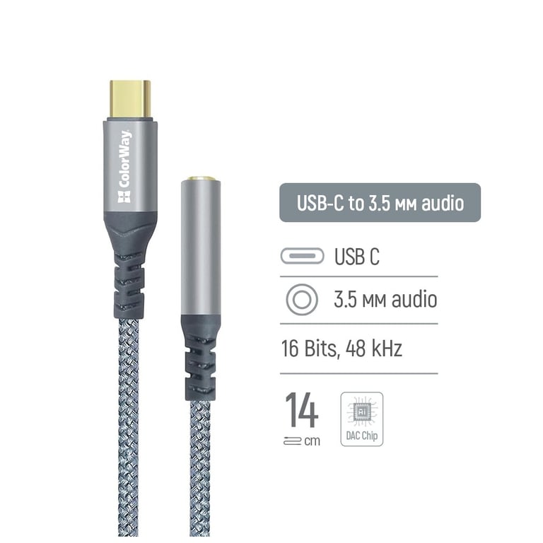 Адаптер USB-C + USB A to RJ45 Ethernet 1000Mbps ColorWay (CW-AD-CRG) - фото 8