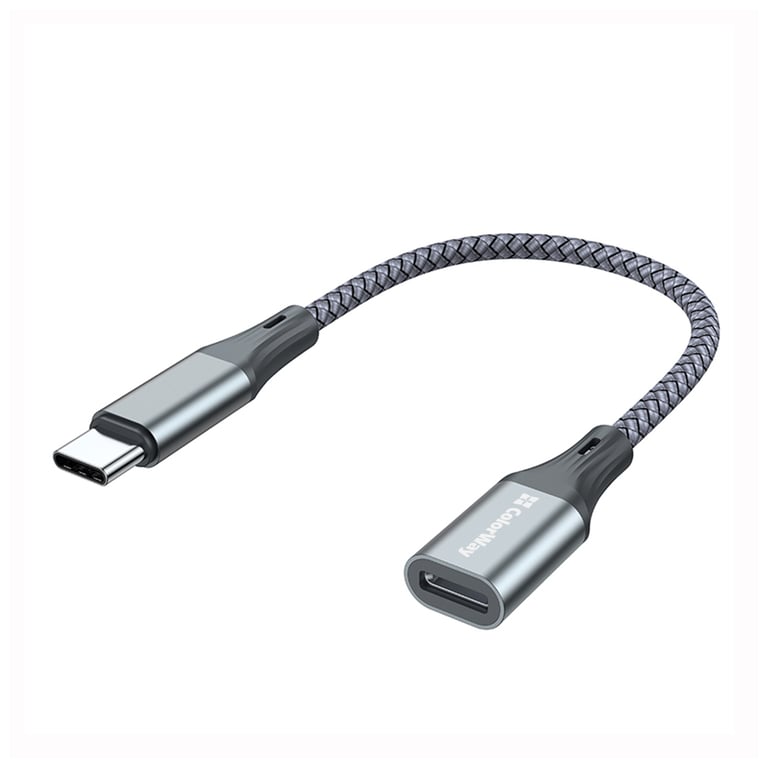 Перехідник USB-C M to Lightning F 0.17m gray ColorWay (CW-AD-CL) - фото 1