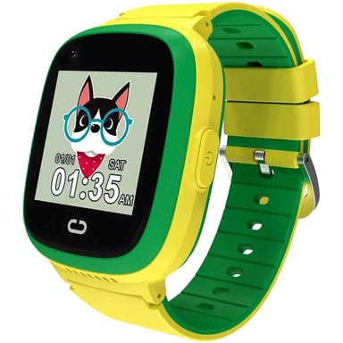 Смарт-годинник Canyon Sunny KW-48 Video 4G GPS Games Music Yellow/Green (CNE-KW48YG) - фото 1