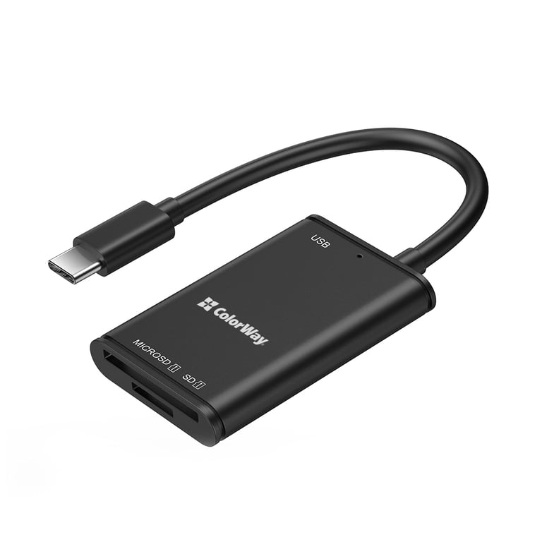 Зчитувач флеш-карт ColorWay USB-C to USB 3.0/SD/MicroSD (CW-CR-02) - фото 1