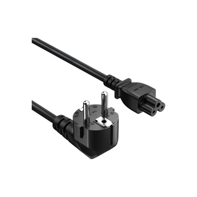Кабель живлення C5 1.0m black ColorWay (CW-CBP084-BK)