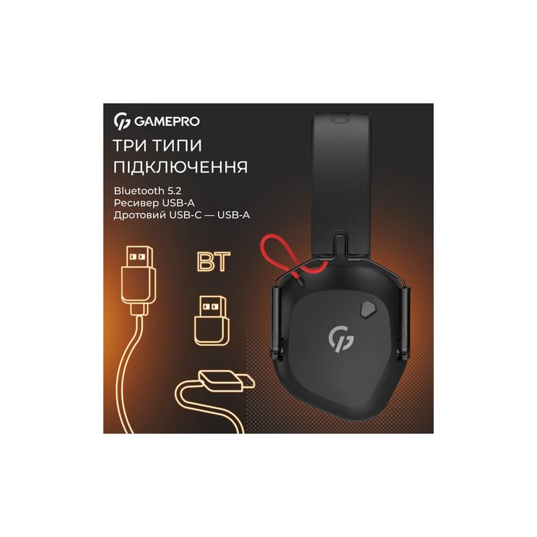 Навушники GamePro Genesis Mercury Pro 3-Mode Black (HSW120B) - фото 7