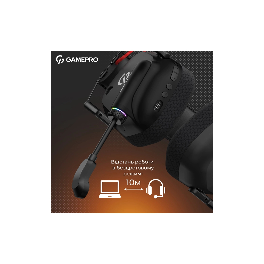 Навушники GamePro Genesis Mercury Pro 3-Mode Black (HSW120B) - фото 9 Навушники GamePro Genesis Mercury Pro 3-Mode Black (HSW120B) - фото 9