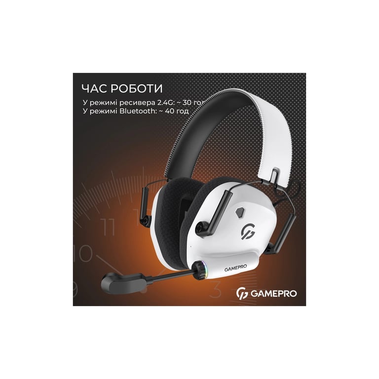 Навушники GamePro Genesis Mercury Pro 3-Mode White (HSW120W) - фото 12