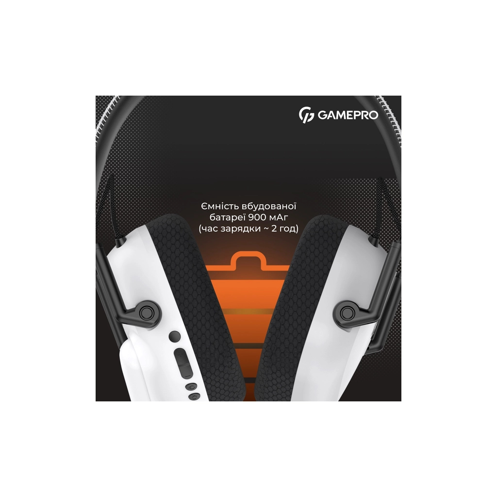 Навушники GamePro Genesis Mercury Pro 3-Mode White (HSW120W) - фото 9 Навушники GamePro Genesis Mercury Pro 3-Mode White (HSW120W) - фото 9