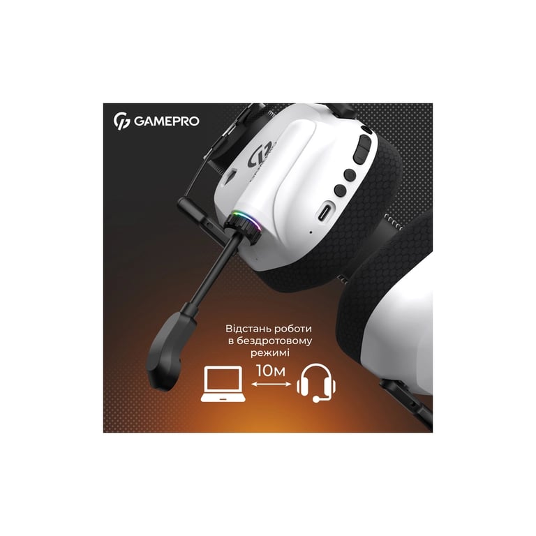 Навушники GamePro Genesis Mercury Pro 3-Mode White (HSW120W) - фото 10