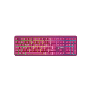 Клавіатура Canyon Fortnax Bluetooth/Wireless/ USB UA Pink (CND-SKBW2) - фото 1