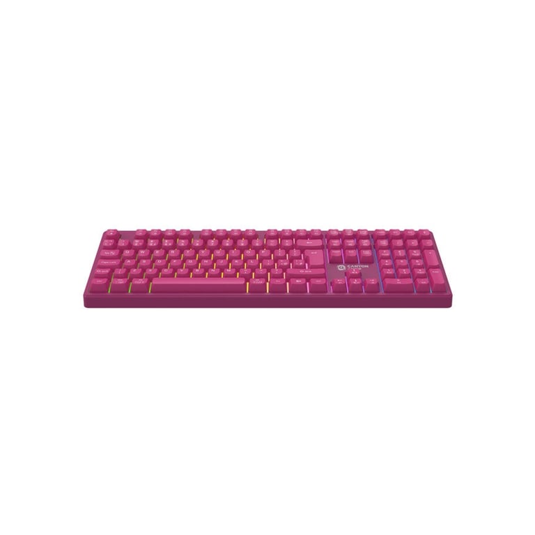 Клавіатура Canyon Fortnax Bluetooth/Wireless/ USB UA Pink (CND-SKBW2) - фото 2