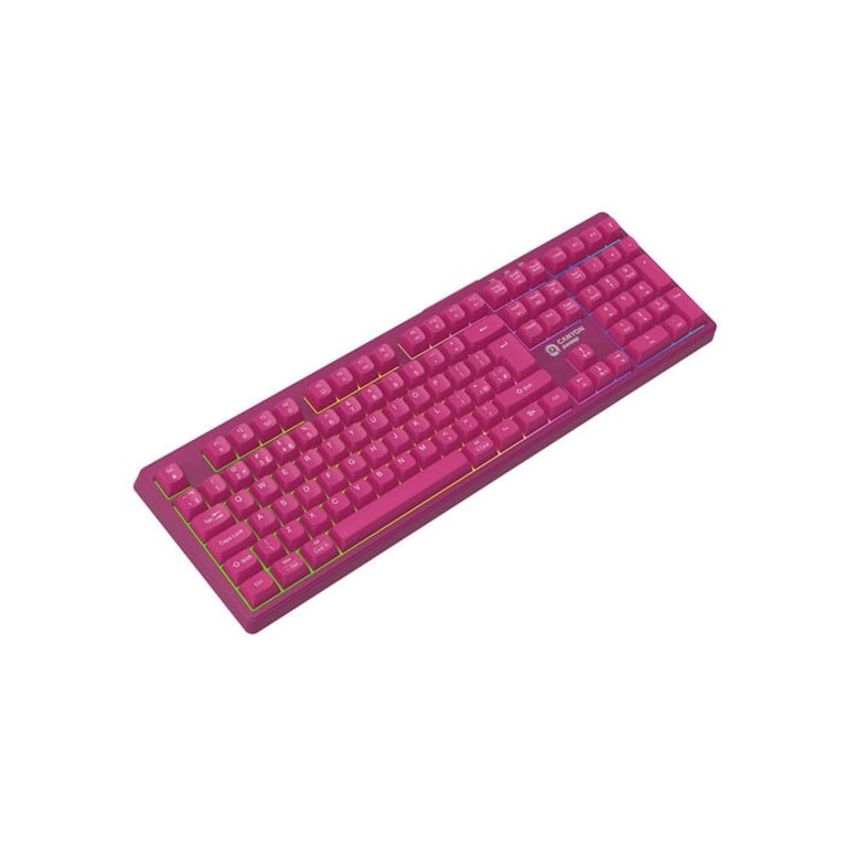 Клавіатура Canyon Fortnax Bluetooth/Wireless/ USB UA Pink (CND-SKBW2) - фото 5
