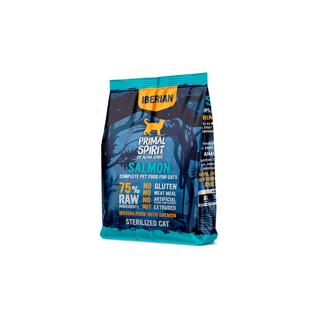 Сухий корм для кішок Alpha Spirit Primal Iberian Salmon 1 кг (8436586311469) Сухий корм для кішок Alpha Spirit Primal Iberian Salmon 1 кг (8436586311469)