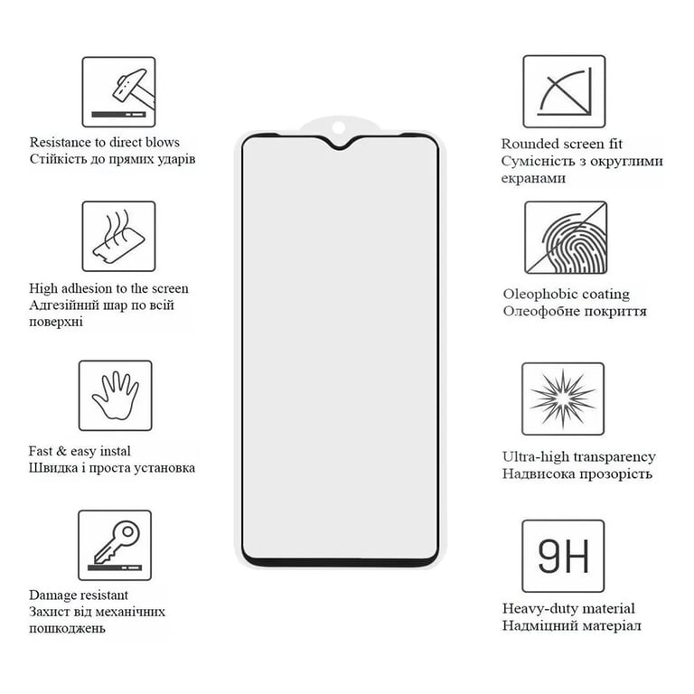 Скло захисне Drobak Anty Spy Samsung Galaxy S25 FE 5G Black (333319) - фото 2