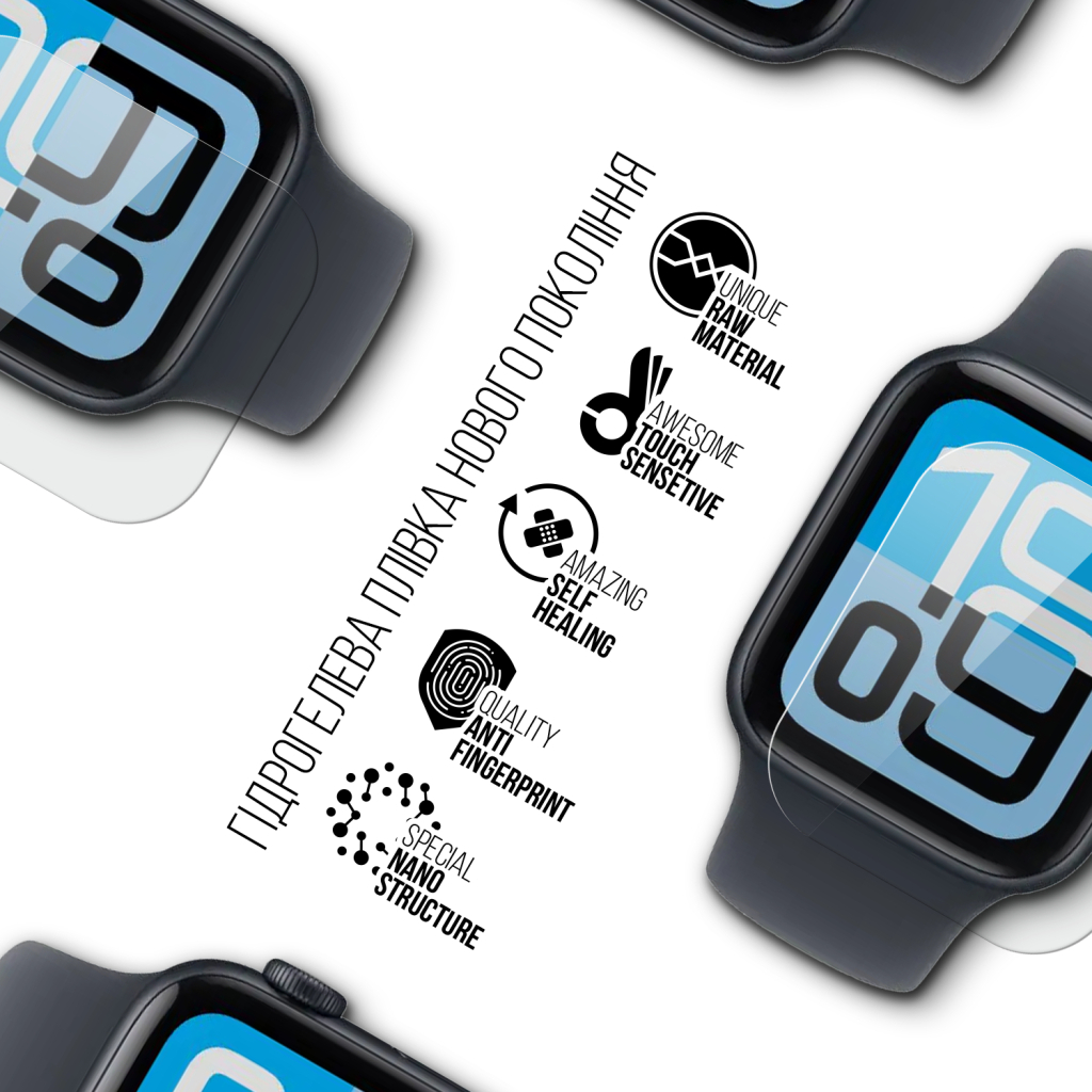 Плівка захисна Armorstandart hydrogel Apple Watch SE 3 2025 40mm 6 pcs (ARM88735) - фото 2 Плівка захисна Armorstandart hydrogel Apple Watch SE 3 2025 40mm 6 pcs (ARM88735) - фото 2