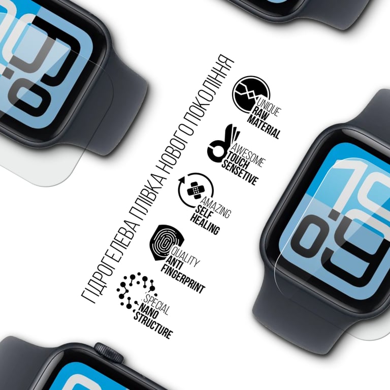 Плівка захисна Armorstandart hydrogel Apple Watch SE 3 2025 40mm 6 pcs (ARM88735) - фото 2