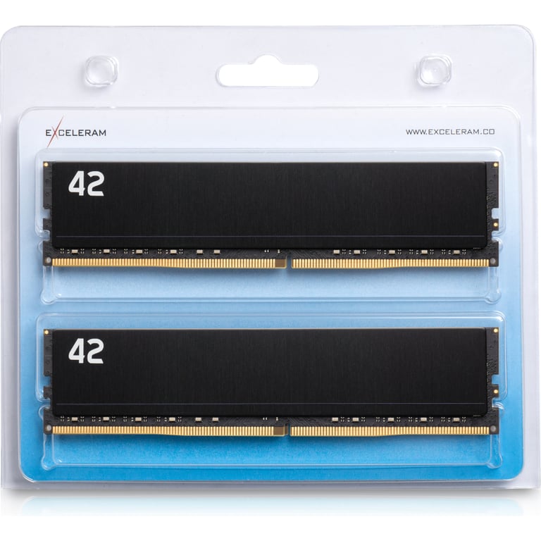 Модуль пам’яті для комп’ютера DDR4 16GB (2x8GB) 3200 MHz 42-Series eXceleram (E-42-003D-16)
