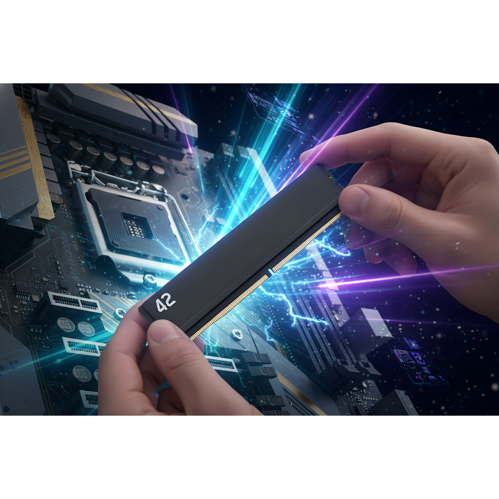 Модуль пам'яті для комп'ютера DDR5 16GB 5200 MHz 42-Series eXceleram (E-42-005S-16) - фото 6 Модуль пам'яті для комп'ютера DDR5 16GB 5200 MHz 42-Series eXceleram (E-42-005S-16) - фото 6