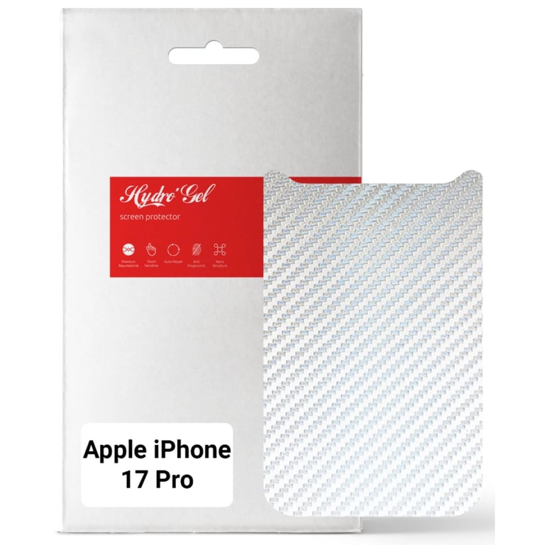 Плівка захисна Armorstandart Back panel Carbone Apple iPhone 17 Pro Silver (ARM86196) - фото 1