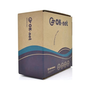 Кабель мережевий OK-Net UTP 305м cat.5e зовнішній, + 2*0.75 мм2 (U/UTP-cat.5Е) (КПП-ВП (100) 4*2*0,51+2*0,75мм2) - фото 1