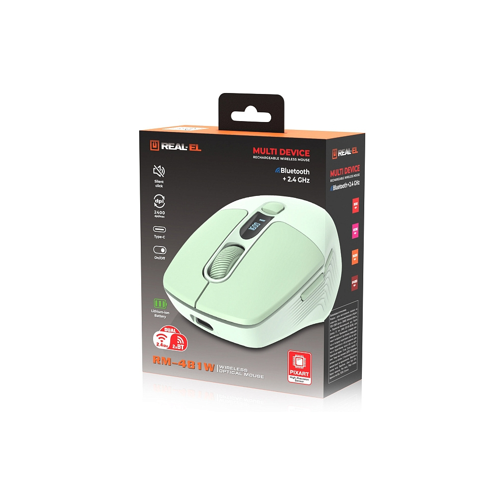 Мишка REAL-EL RM-481W (EL123200060) - фото 11 Мишка REAL-EL RM-481W (EL123200060) - фото 11