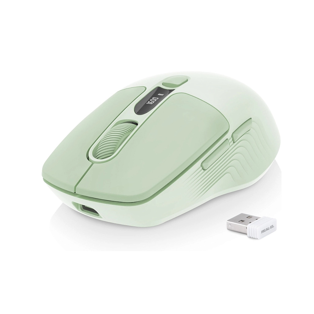 Мишка REAL-EL RM-481W (EL123200060) - фото 2 Мишка REAL-EL RM-481W (EL123200060) - фото 2