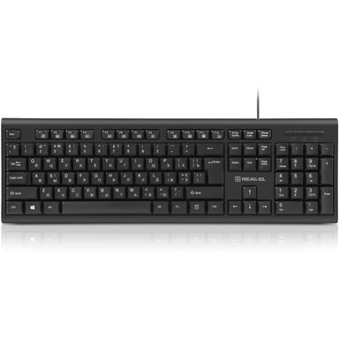 Клавіатура REAL-EL RK-507 USB Black (EL123100050) - фото 1