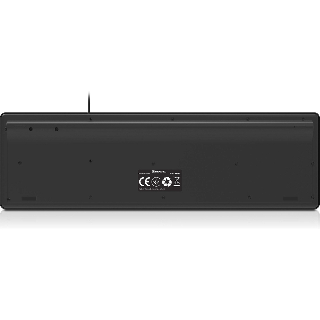 Клавіатура REAL-EL RK-7015 USB Black (EL123100049) - фото 8 Клавіатура REAL-EL RK-7015 USB Black (EL123100049) - фото 8