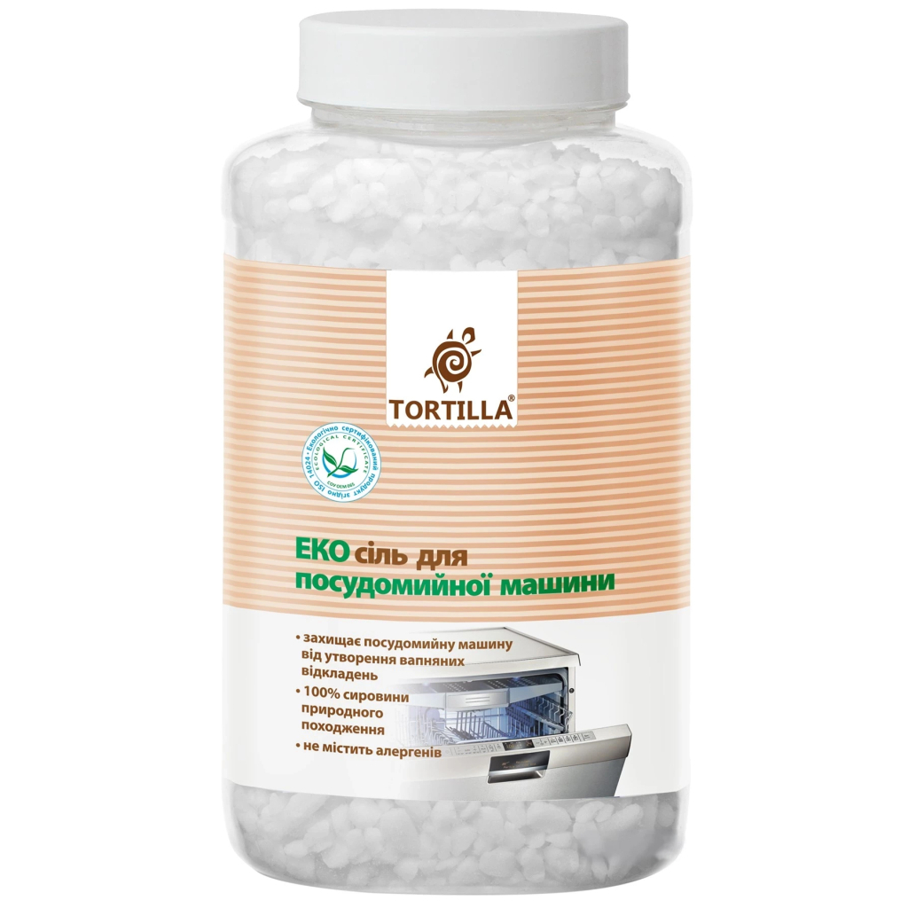 Сіль для посудомийних машин Tortilla Еко 1 кг (4820178061063) Сіль для посудомийних машин Tortilla Еко 1 кг (4820178061063)