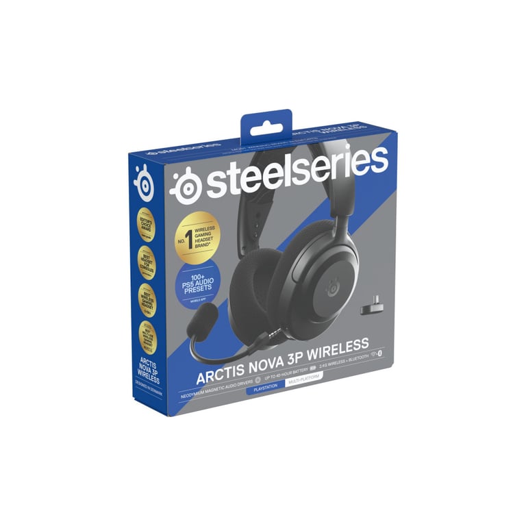 Навушники SteelSeries Arctis Nova 3P Wireless MultiPlatform Black (61686) - фото 5