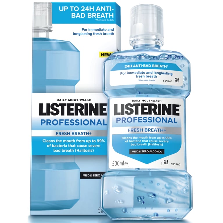 Ополіскувач для порожнини рота Listerine Professional Свіжий подих+ 500 мл (3574661860558) - фото 1