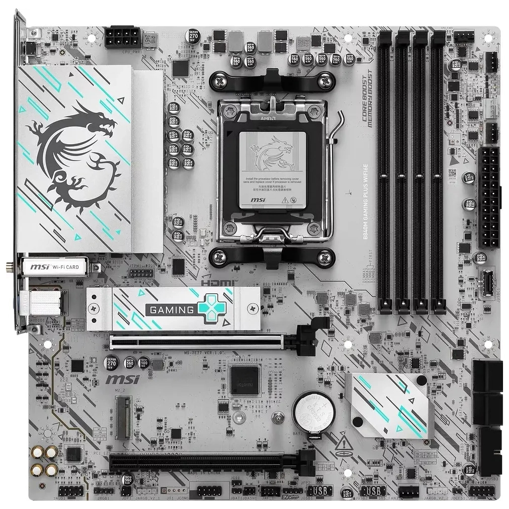 Материнська плата MSI B840M GAMING PLUS WIFI6E Материнська плата MSI B840M GAMING PLUS WIFI6E