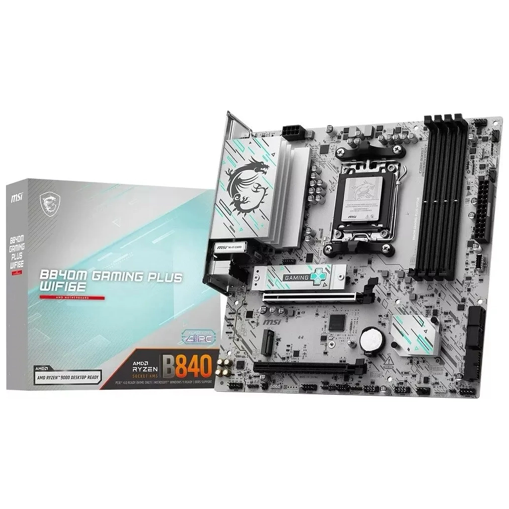 Материнська плата MSI B840M GAMING PLUS WIFI6E - фото 6 Материнська плата MSI B840M GAMING PLUS WIFI6E - фото 6