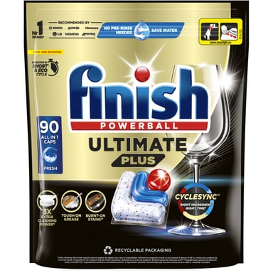 Таблетки для посудомийних машин Finish Ultimate Plus All in 1 Fresh 90 шт. (5908252018444) - фото 1