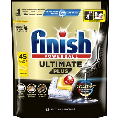 Таблетки для посудомийних машин Finish Ultimate Plus All in 1 Lemon 45 шт. (5908252010998) - фото 1