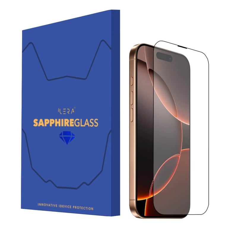 Скло захисне iLera Sapphire Ultra + Glass iPhone 16 Pro Max (ILSPDL16PRMAX) - фото 1