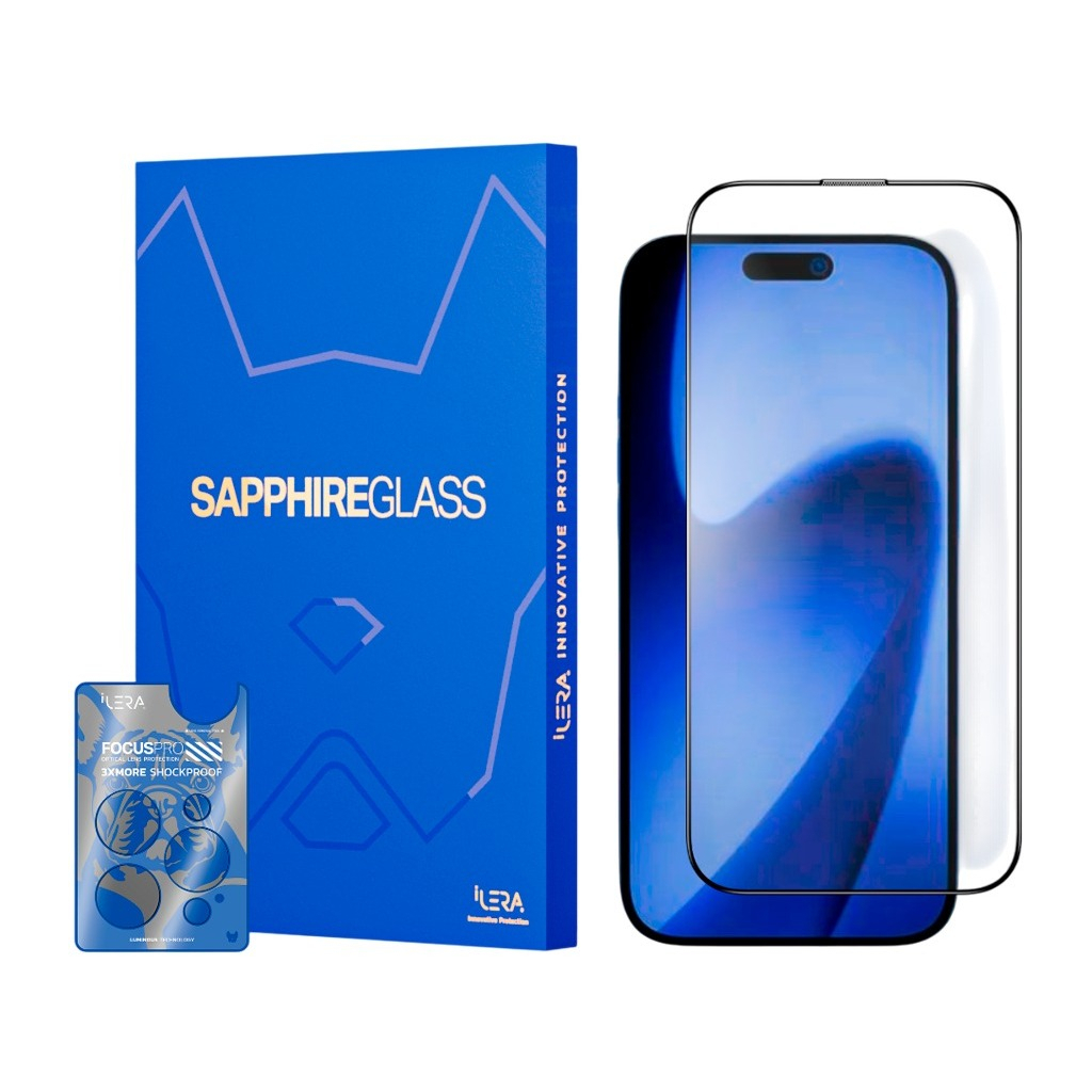 Скло захисне iLera Sapphire Ultra Glass 2.0 iPhone 17 Pro (ILSPDLPL17PR) - фото 1
