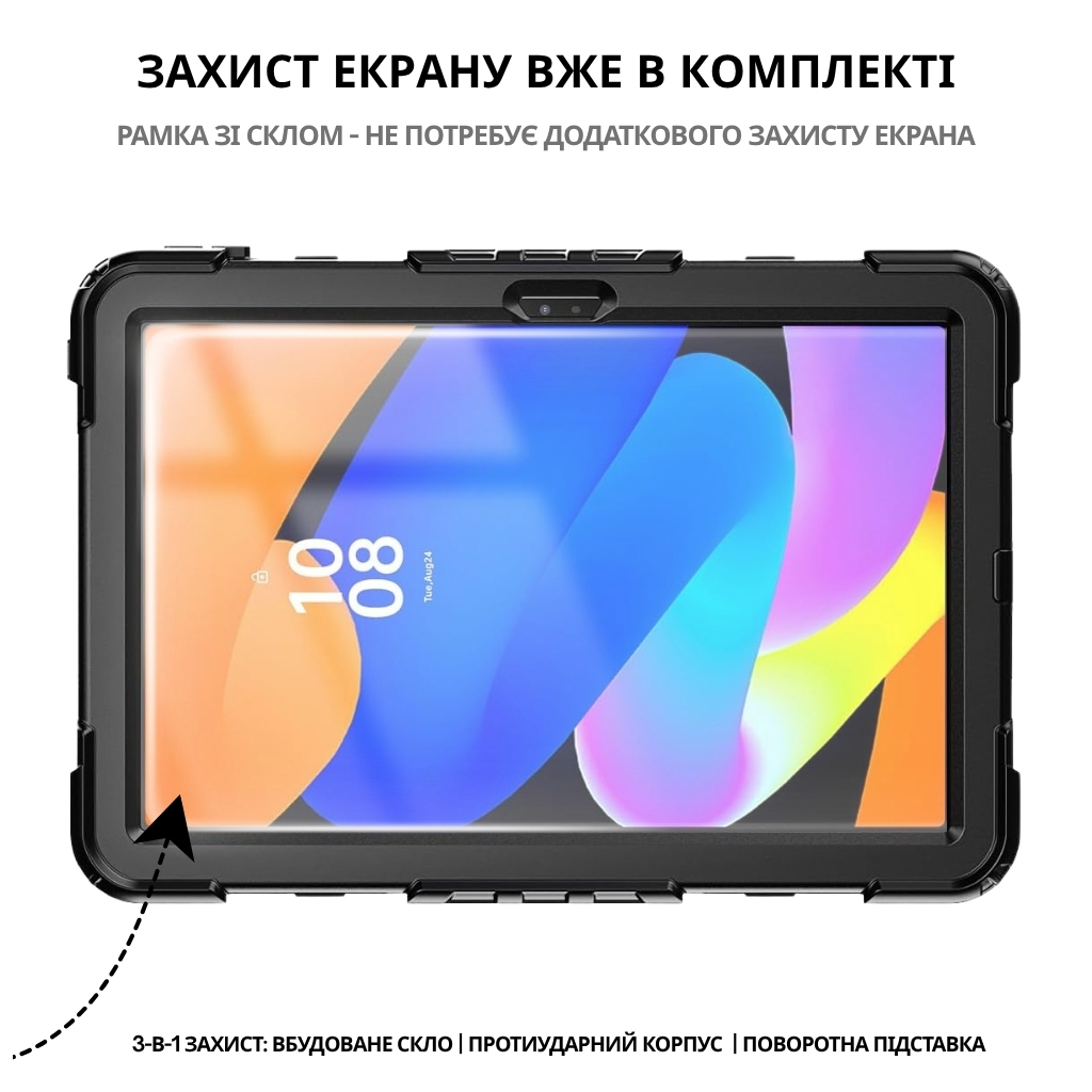 Чохол до планшета BeCover FortTab Lenovo Idea Tab/K11 (2nd Gen) TB336/Xiaoxin Pad (2025) 11" Black (714080) - фото 1