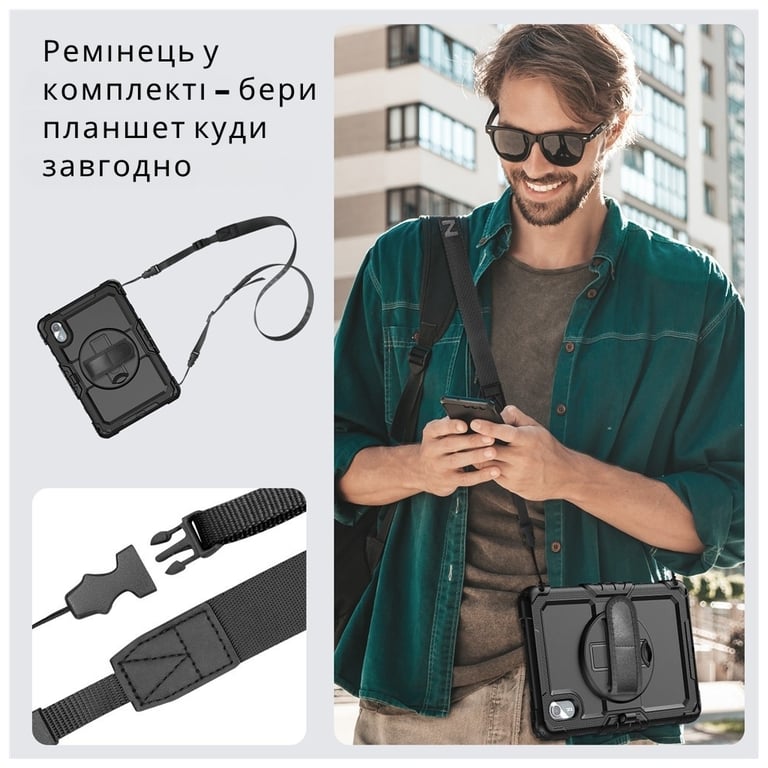 Чохол до планшета BeCover FortTab Lenovo Idea Tab/K11 (2nd Gen) TB336/Xiaoxin Pad (2025) 11" Black (714080) - фото 8
