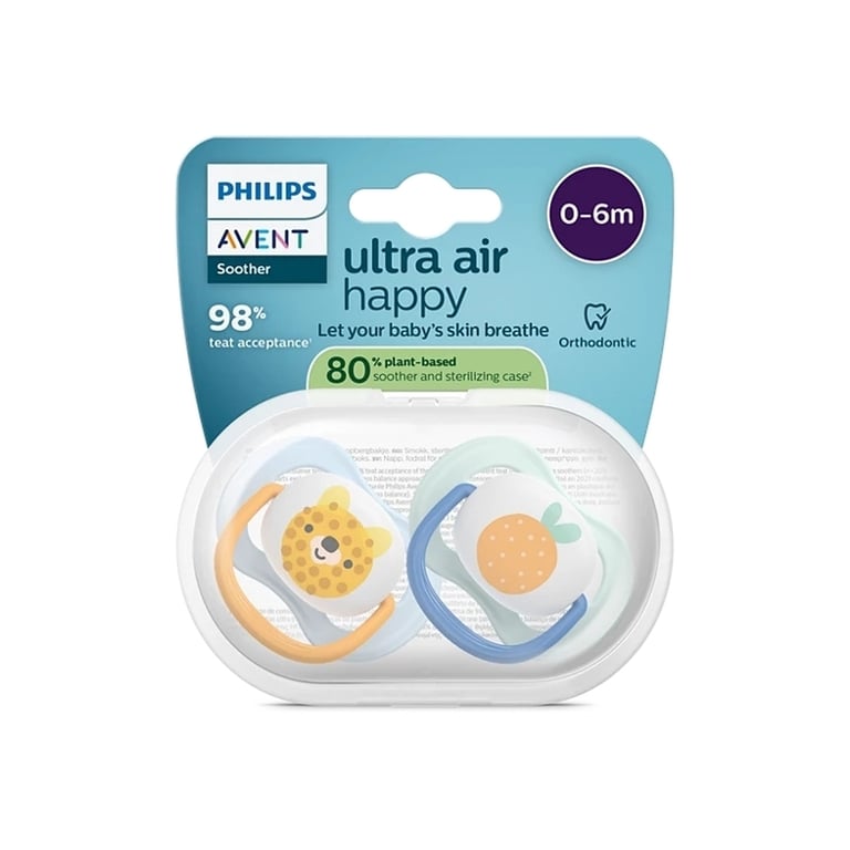 Пустушка Philips AVENT Ultra Air 0-6 місяців 2 шт (SCF080/23) - фото 2