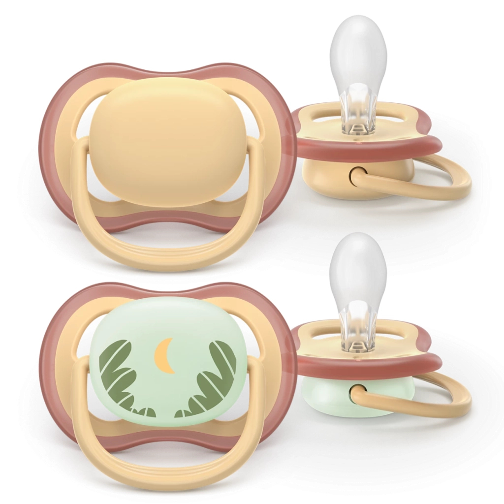 Пустушка Philips AVENT Ultra Air 0-6 місяців 2 шт нейтральна, день/ніч (SCF087/09) - фото 1