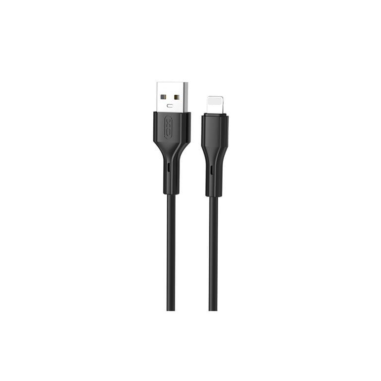 Дата кабель USB 2.0 AM to Lightning 1.0m black XO (NB230_L_Black) - фото 1