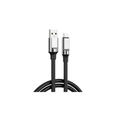 Дата кабель USB 2.0 AM to Micro 5P 1.0m 6A silicone black XO (NB251_M_Black) - фото 1