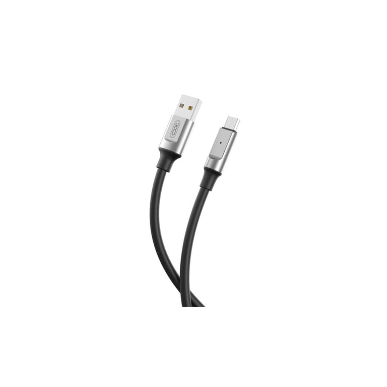 Дата кабель USB 2.0 AM to Micro 5P 1.0m 6A silicone black XO (NB251_M_Black) - фото 2