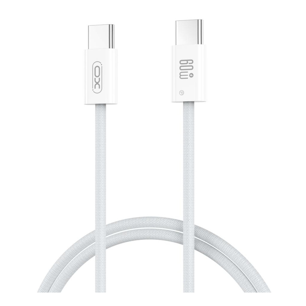 Дата кабель USB-C to USB-C 1.0m 60W white XO (NBQ273_C_White)