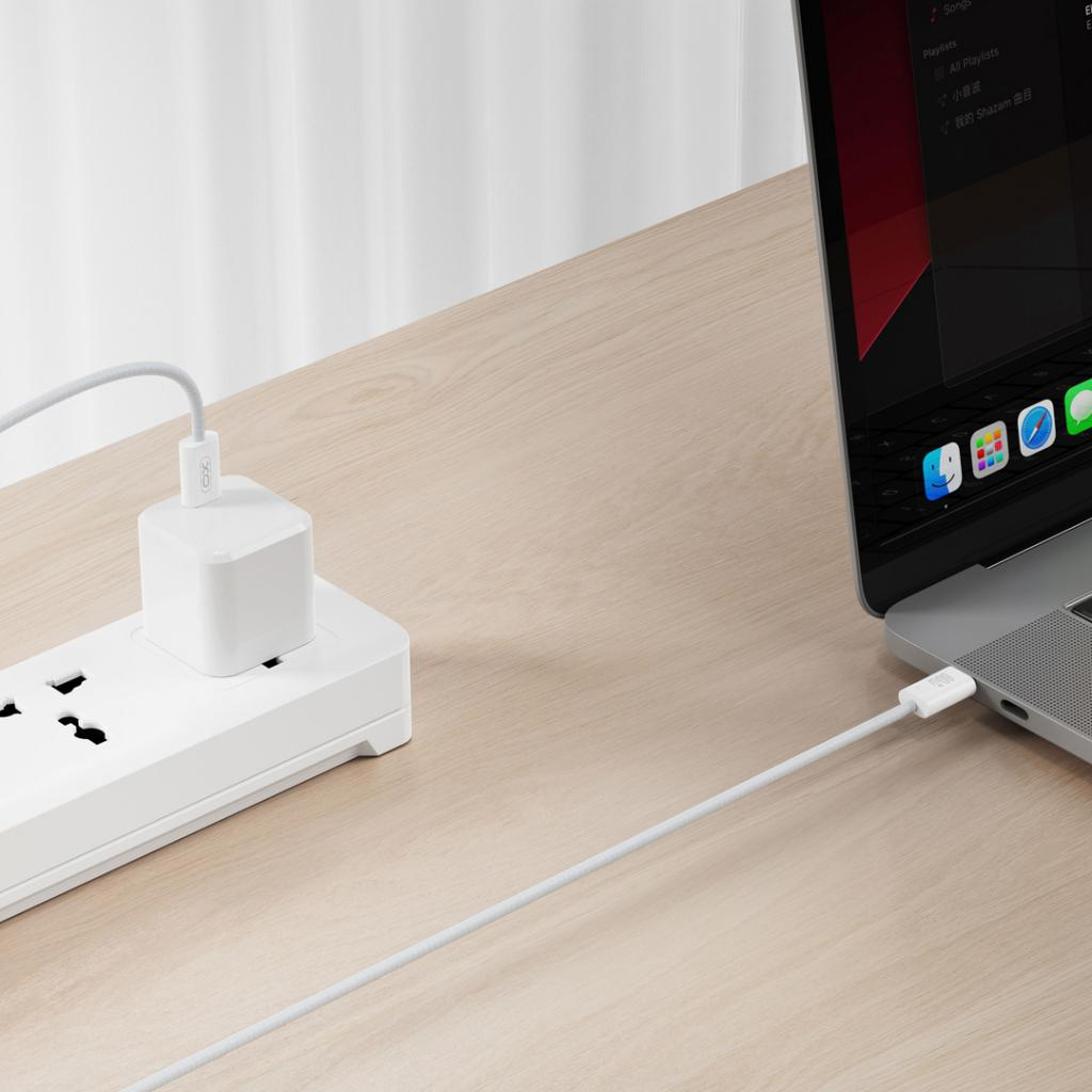 Дата кабель USB-C to USB-C 1.0m 60W white XO (NBQ273_C_White) - фото 4 Дата кабель USB-C to USB-C 1.0m 60W white XO (NBQ273_C_White) - фото 4