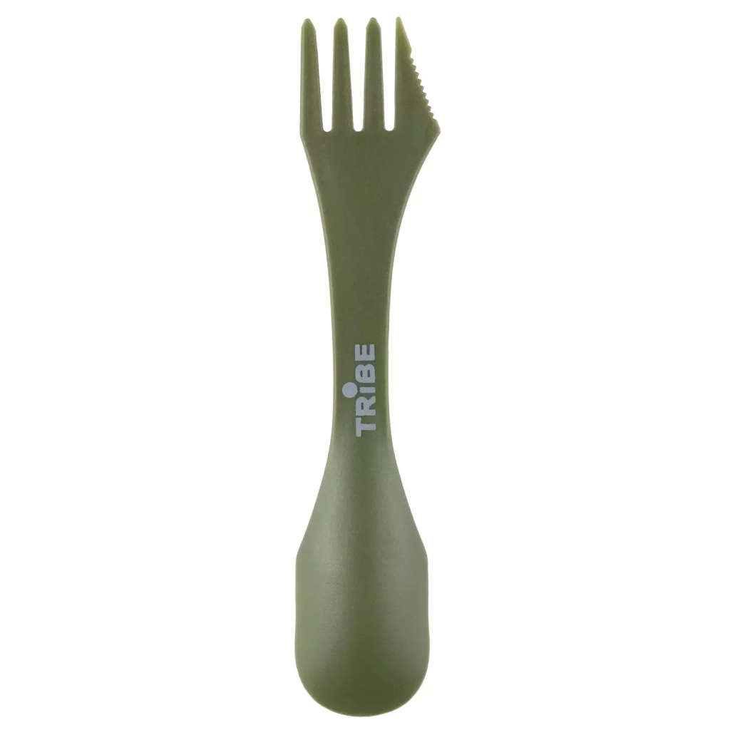 Ложка-виделка туристична Tribe Spork пластикова olive (T-FC-0031-olive) - фото 1 Ложка-виделка туристична Tribe Spork пластикова olive (T-FC-0031-olive) - фото 1