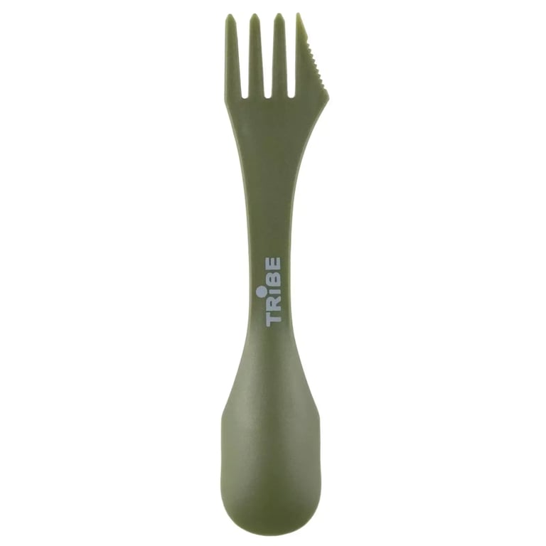 Ложка-виделка туристична Tribe Spork пластикова olive (T-FC-0031-olive) - фото 1