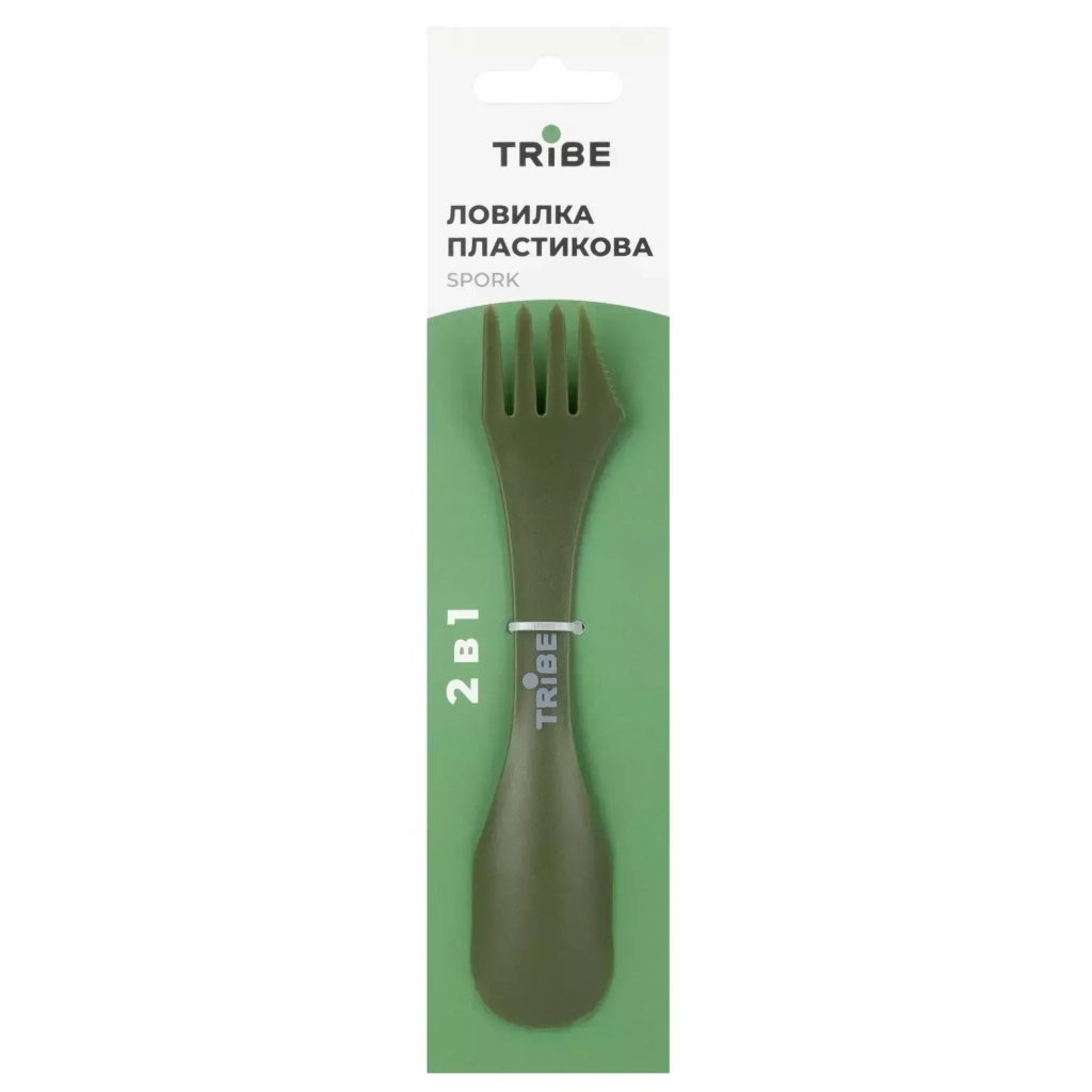 Ложка-виделка туристична Tribe Spork пластикова olive (T-FC-0031-olive) - фото 3 Ложка-виделка туристична Tribe Spork пластикова olive (T-FC-0031-olive) - фото 3