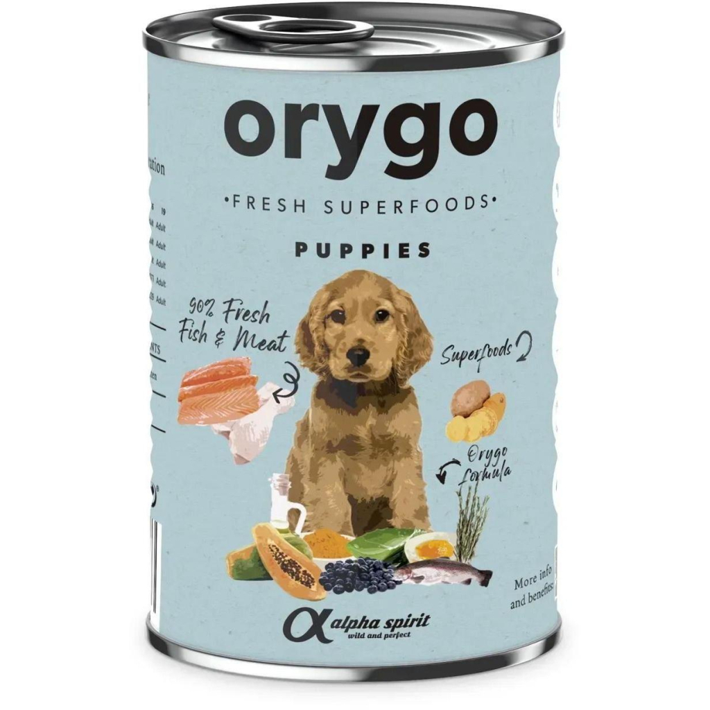 Консерви для собак Orygo Puppies вологий корм для щенят з лососем 400 г (8436586312299/8436586312398) Консерви для собак Orygo Puppies вологий корм для щенят з лососем 400 г (8436586312299/8436586312398)
