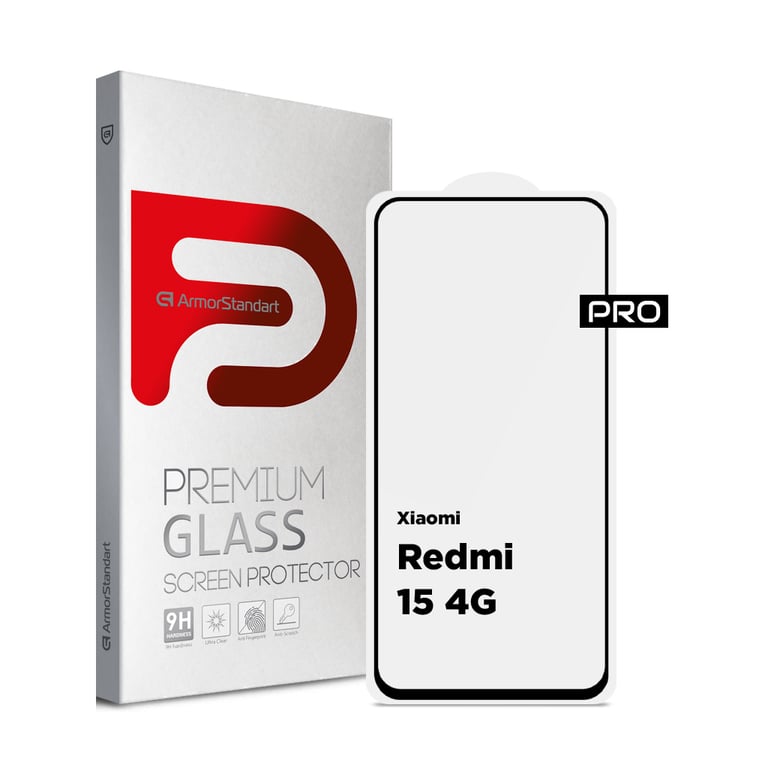 Скло захисне Armorstandart Pro Xiaomi Redmi 15 4G (ARM85415) - фото 1