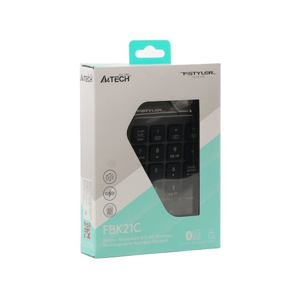 Клавіатура A4Tech FBK21C Wireless/Bluetooth Smoky Grey (4711421995108) - фото 10 Клавіатура A4Tech FBK21C Wireless/Bluetooth Smoky Grey (4711421995108) - фото 10